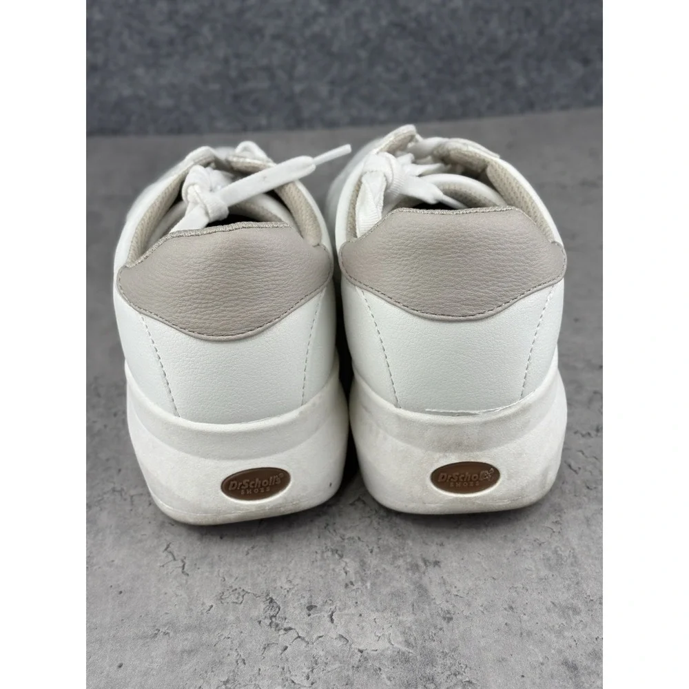 Dr. Scholl's Sadie Platform Sneakers White Lace Up Casual Shoes Women's 8.5M